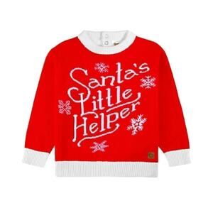 Tipsy Elves 6-12M Santa's Little Helper Ugly Christmas Sweater Baby NWT Holiday